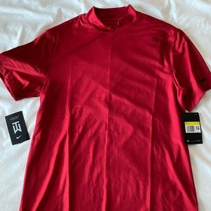Nike Tiger Woods Red Golf Shirt size S